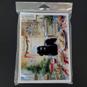 Newfoundland Lunatique A7 Biscuits de Noël Design Pack de 8 Cartes de Note Vierges avec Enveloppes 5x7 Cartes de Vœux de Taille - Product Image 3