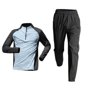 Survêtement personnalisé pour hommes, tenues coupe-vent en nylon, ensemble veste de sport, survêtement coupe-vent zippé pour hommes - Product Image 1