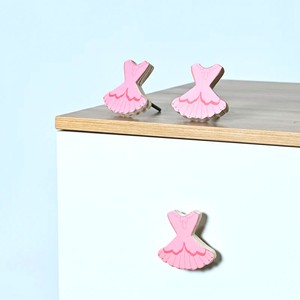 Handmade Modern Pine Wood Cabinet Pink Dress Drawer <b>Knobs</b> <b>Dresser</b> Door Handles Cupboard Nursery <b>Knobs</b> for Girls - Product Image 5
