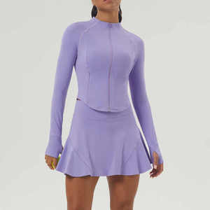 Seragam Tenis Wanita Profesional Custom Teamwear Cepat Kering Bernapas Kaos Olahraga Untuk Luar Ruangan Seragam Tenis Wanita Baru - Product Image 3