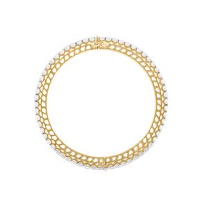 14K Yellow Gold Round Diamond Full Eternity Bangle - Product Image 4