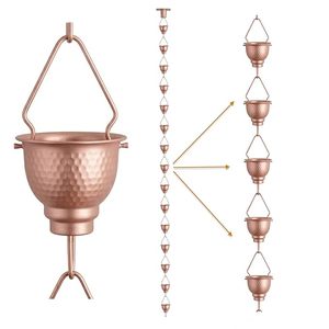 Cadena de Lluvia Metálica Antigua de Diseño Colgante, la Más Vendida, para Drenaje de Agua del Techo, Decoración de Jardín y Exterior, Accesorio Decorativo para el Hogar - Product Image 1