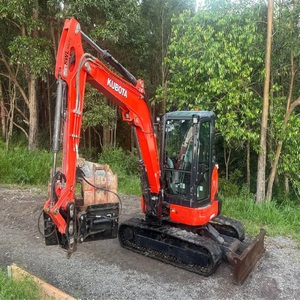 Mini-excavatrice Kubota U55 4 de haute qualité provenant du Japon, faible nombre d'heures de travail, machine durable de 5 tonnes, prête pour des travaux lourds - Product Image 2