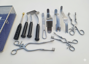 Kit de chirurgie de l'épaule de type Bell Hawkins, 11 instruments de ligature en acier inoxydable, pour arthroplastie manuelle de l'épaule, haute qualité CE - Product Image 3