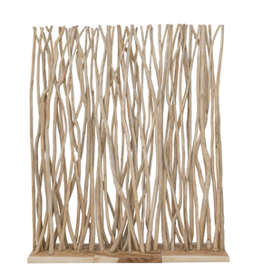 Separador de Ambientes de Madera de Teca Sólida de Primera Calidad con Diseño Artístico para Decoración de Jardín - Product Image 3