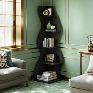 Libreria Angolare Moderna da Parete, Design Elegante e Contemporaneo - Product Image 3