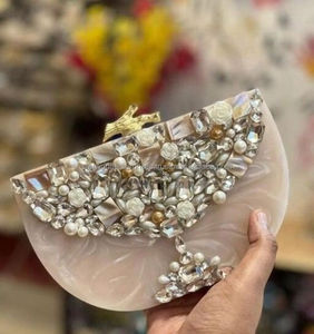 Epoxy Resin Hand Clutch Bag Quality Women Fashion Accessory Handbags With Fancy Style Clutch Bag From Indian Manufacturer - Product Image 1