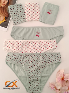 Braguitas de Bikini con Estampado Floral para Mujer, Personalizadas, de Nailon y Spandex, Transpirables, Sexys, Sin Costuras, Ecológicas, Tejidas con Patrón - Product Image 4