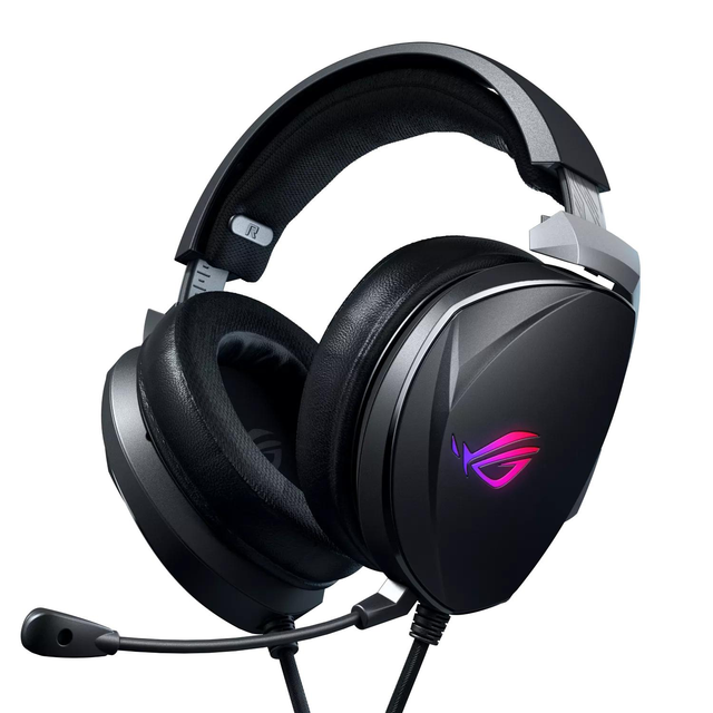 US ROG Theta 7.1 Gaming Headset Dynamic Driver IPX-4 Waterproof AI Noise Cancelling Mic RGB 7.1 Surround Sound Touch Control