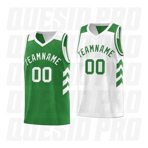 Maillots de basketball rétro américains pour équipes, vêtements de sport en gros, pas chers, avec surpiqûres, en tissu mesh vieilli, personnalisables et réversibles - Product Image 6
