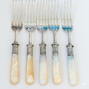 Stainless Steel <b>Cutlery</b> <b>Set</b> With Vintage Engraved Cake Server Antique <b>Bamboo</b> Design Flatware Silverware <b>Set</b> For Wedding Party - Product Image 6