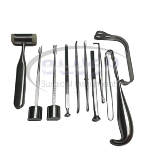 21 Pcs ENT Septoplasty SMR Surgery Instrument Set Steel Lightweight Submucous Resection Tools CE Certified By <b>Blush</b> Surgical - Product Image 4