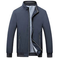 Blouson Bomber Léger pour Homme Style Baseball, Col Montant Uni Tendance, Vêtement d'Extérieur Polyvalent Hiver Respirant, Couleur Personnalisable