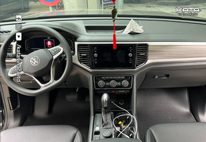 พรมปูพื้นรถยนต์แบบกําหนดเองสําหรับรถยนต์ 3 แถวทุกสภาพอากาศไม่ลื่นหรูหรา PVC Cargo Liner ผูกขอบชุดอุปกรณ์ตกแต่งภายในรถยนต์ - Product Image 2