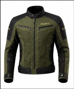 Rush Men's Motorcycle Jacket Full Sleeve Mesh Breathable Waterproof Quick Dry Anti-UV 220g Heat-Transfer Printed Racing Wear - Product Image 1