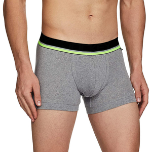 Calzoncillos bóxer de punto transpirables de cintura media para hombre, 100% algodón, color gris, con diseño de estampado personalizado completo, calidad premium - Product Image 5