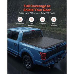 Copertura Morbida Avvolgibile per Cassone Pick-up Compatibile con Ford F-150 2015-2025, Adatta per Cassone da 5.6 ft (5 ft 7 in/67 in), Tripla Strato Rinforzato - Product Image 4