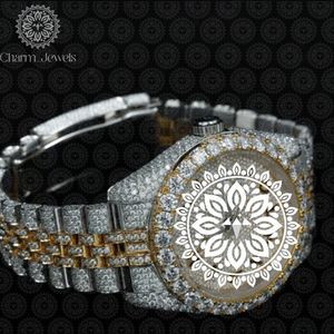 Charm Jewells Luxury Men's Stainless Steel <b>Watch</b> 40mm Round Dial Analog <b>Mechanical</b> Movement Sapphire Crystal Folding Clasp - Product Image 3