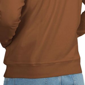 Sweat à capuche marron décontracté en molleton de coton pour homme avec cordon de serrage et poche kangourou, style streetwear, vente en gros - Product Image 5