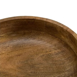 Unique Shape Platter Look Spread Bowl Wooden Enamel Household Dough Bowl New Kitchen <b>Gadgets</b> Flatware Sustainable Salad Bowl - Product Image 5