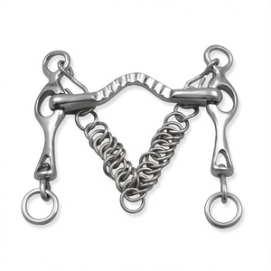 Bocado Pelham de Acero Inoxidable de Alta Resistencia para Entrenamiento de Caballos, Bocado de Doble Control con Boquilla Lisa y Duradera - Product Image 2