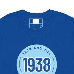 T-shirt unisexe bleu roi à motif, col rond, en coton doux, manches courtes, décontracté, mode quotidienne, streetwear - Product Image 3
