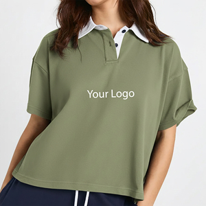 Prix de gros – T-shirt de golf pour femme 100 % coton à séchage rapide, sur mesure, coupe oversize, streetwear, avec appliques, design tendance - Product Image 4
