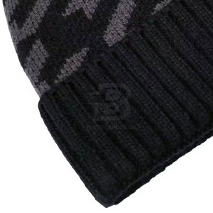 Top Selling Best Cap 2026 Hand Knitted Jacquard Breathable Waterproof Beanie Made Pakistan Wholesale Winter Beanies Hat Cheap - Product Image 5