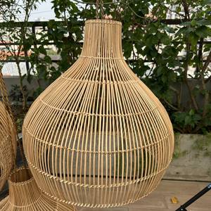 Meilleures ventes : Lustres et suspensions en rotin faits à la main pour intérieur/extérieur, formes de lampes vintage - Product Image 2