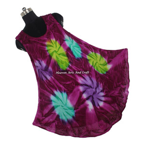 Exclusivo Vestido Largo de Verano 2026 de Rayón con Estampado Tie Dye, Estilo Bohemio, para Fiestas y Vacaciones, Sexy, para Chicas - Product Image 5