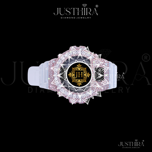 Indian Manufactured Moissanite Diamond Watch Fully Iced Rose Gold Design White Rubber Belt Luxury Wristwatch Available For Sale - Product Image 3