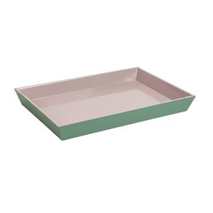 Durable Glossy Finish Lacquer <b>Tray</b> Cool Color, Must-Have <b>Large</b> Tea Platter for Elegant Dining Table Arrangement, From Vietnam - Product Image 1
