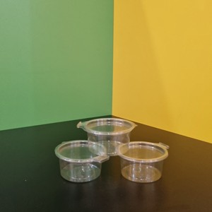 Ideas de Productos Ecológicos 2026: Vasos de Salsa de Plástico PET de 2oz/60ml, Desechables, con Tapa Abatible, Precio Económico - Product Image 2