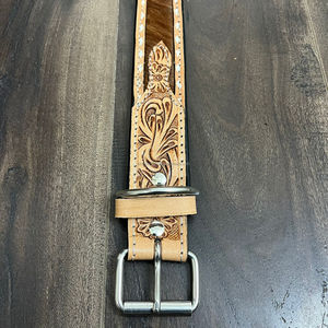 Custom Hand Tooled Leather Pet <b>Collar</b> Soft Breathable <b>Dog</b> <b>Collar</b> Durable Cowhide Leather <b>Dog</b> <b>Collars</b> for Small Medium Large <b>Dogs</b> - Product Image 4