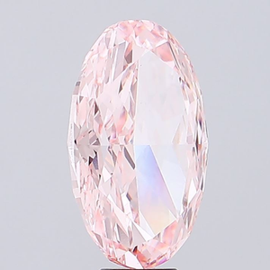 Piedra de Joyería Sintética con Certificación IGI, Claridad VVS2, 1 Quilate, Corte Ovalado, Color Rosa Intenso, Diamante Cultivado en Laboratorio, Pulido Excelente - Product Image 2