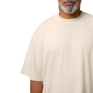T-shirt surdimensionné personnalisé 100% coton, tee-shirt uni, streetwear, mode décontractée pour hommes, fournisseur en gros de marques privées - Product Image 6