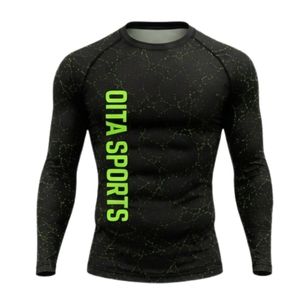 Black Long Sleeve Compression <b>Shirt</b> Athletic Training Gym Workout Breathable Quick Dry Performance Sportswear Custom Activewear - Product Image 1