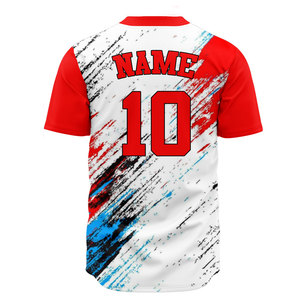 New Style Baseball Jersey Customize Logo Design Men Mesh Sublimation Baseball Shirt Embroidery Blank Team Uniform Softball Wear - Product Image 2
