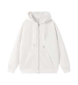 Sudadera con capucha y cremallera para hombre, 100% poliéster, 330 g/m², hombros caídos, estilo oversize, streetwear, personalizable con logo. - Product Image 6