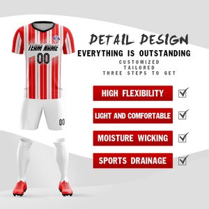 Tenue de football professionnelle pour les matchs et l'entraînement, maillot respirant, short, usine à service complet - Product Image 4