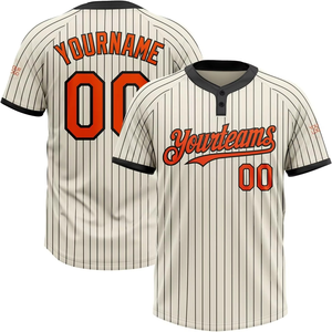 Maillot de baseball/softball à rayures pour hommes et femmes, respirant, 100 % polyester, séchage rapide, pour équipes, fans et clubs sportifs - Product Image 2
