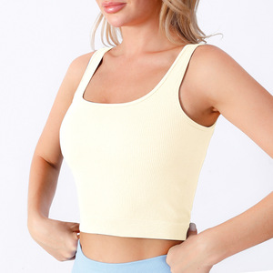 เสื้อกล้ามเปิดหลังแบบ U-Neck สำหรับผู้หญิง ขายส่ง – รับสกรีนโลโก้ ชุดออกกำลังกาย ชุดกีฬา สำหรับฟิตเนสและใส่ในชีวิตประจำวัน - Product Image 2