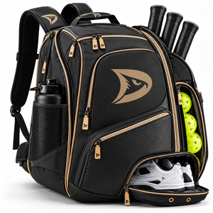 Sac à dos de pickleball, sac de raquette grande capacité, imperméable, avec compartiment à chaussures, rangement pour balles et poche pour bouteille - Product Image 5