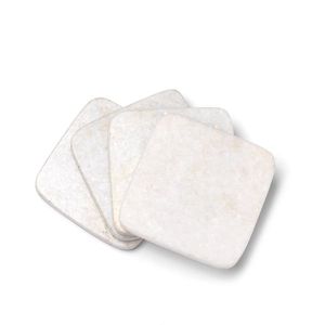 Designer Marble <b>Coasters</b> – Luxury Living Room Accessories Black Marble <b>Coaster</b> <b>Set</b> – Elegant Contemporary Decor - Product Image 3