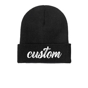 หมวกบีนนี่ไหมพรมอะคริลิค 100% สำหรับฤดูหนาว แบบหนา อุ่น  ปักโลโก้ได้ตามสั่ง ขายส่ง  แบบเรียบ สีพื้น คุณภาพสูง - Product Image 4