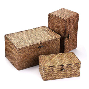 Boîtes cadeaux en jonc de mer au design unique, qualité supérieure, boîte en raphia, meilleures remises, prix bas, vente en gros directe - Product Image 1
