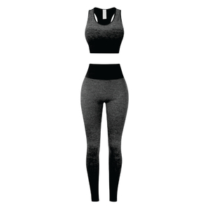 New Sportswear Seamless Knitted Workout Clothing Butt Lift Sports Leggings 2 Piece <b>Set</b> Gym Fitness <b>Yoga</b> <b>Sets</b> for Women - Product Image 6