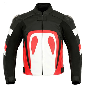 Chaquetas de Motocicleta para Hombre, Diseño 2026, Material Ligero, Color Negro y Rojo, Teñido Liso, Diseño Personalizado, Buena Venta - Product Image 1