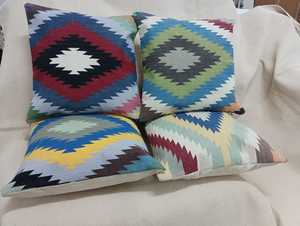 Housse de coussin et oreillers en tissu de coton, motif animal tissé, kilim, personnalisable, anti-bactérien, amovible et lavable – Meilleures ventes - Product Image 5
