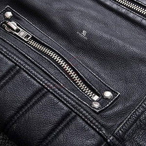 Gilet en cuir véritable pour homme, style motard, vente en gros ODM, veste sans manches personnalisée pour adultes, vêtement d'extérieur vintage décontracté de qualité supérieure 2026 - Product Image 4